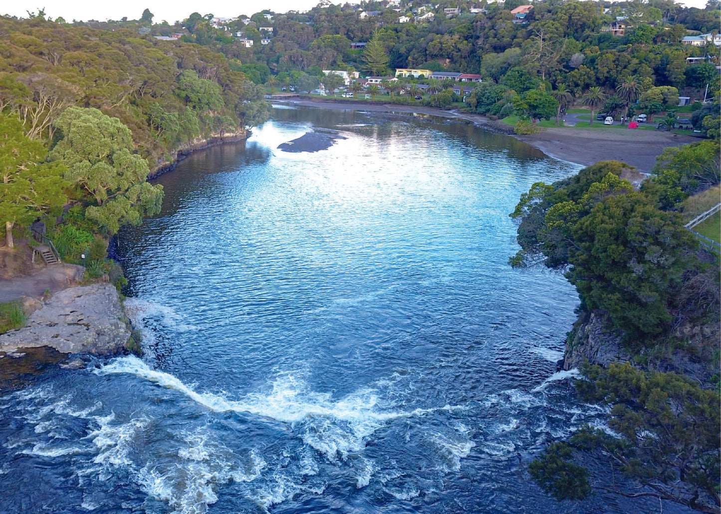 Haruru Falls From Behind - PCK Photography