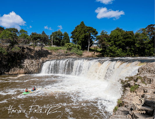 Haruru Falls Kayak - Magnetic Postcard - PCK Photography
