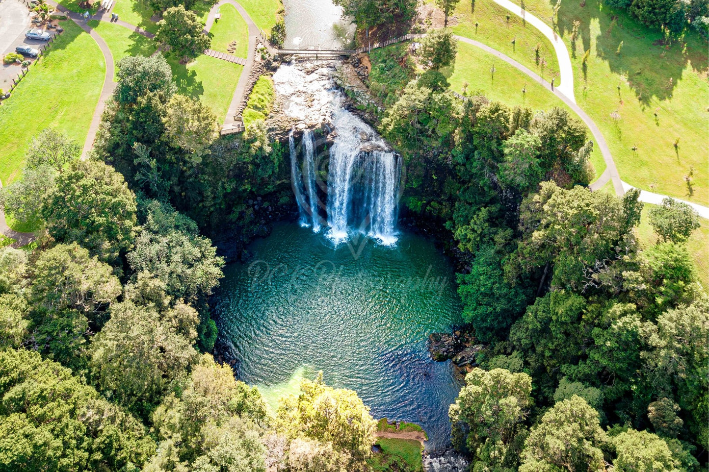 Whangarei Falls - Drone - PCK Photography