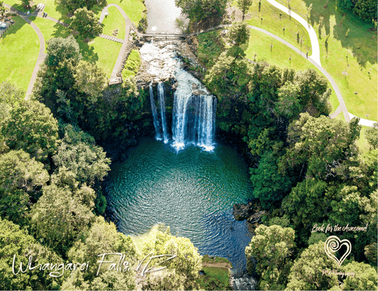 Whangarei Falls Drone - Magnetic Postcard - PCK Photography