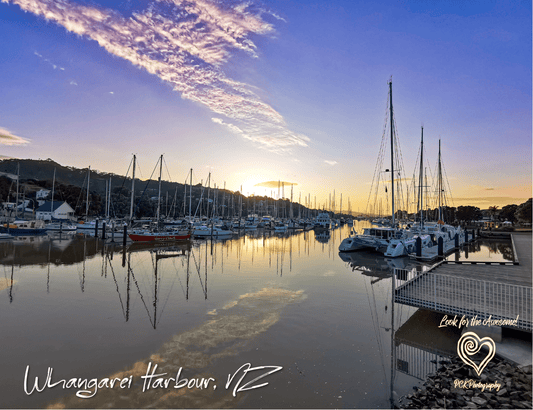 Whangarei Harbour Purple Sky - Magnetic Postcard - PCK Photography