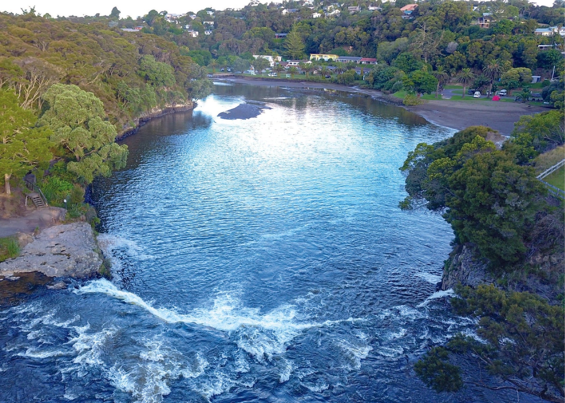 Haruru Falls From Behind - PCK Photography