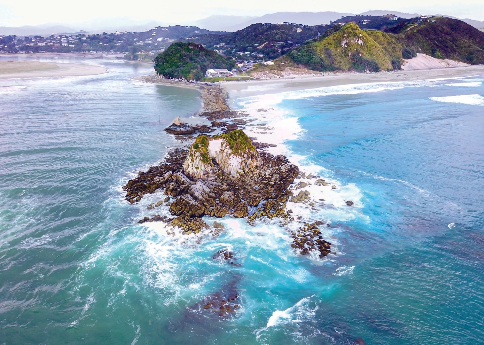 Mangawhai - Head Rock drone shot - PCK Photography
