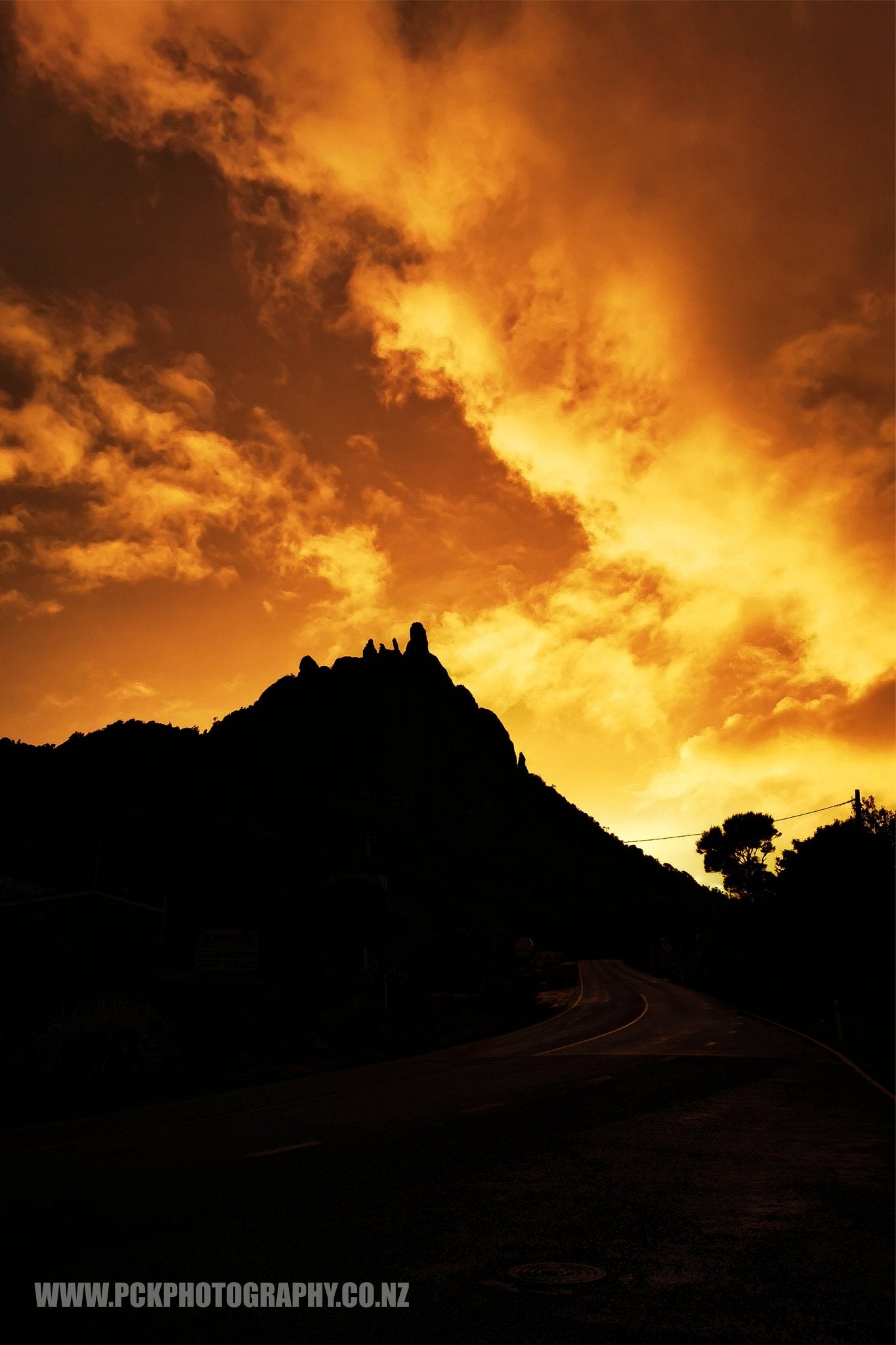 Mt Manaia Shower Curtain 120cm x 180cm - PCK Photography