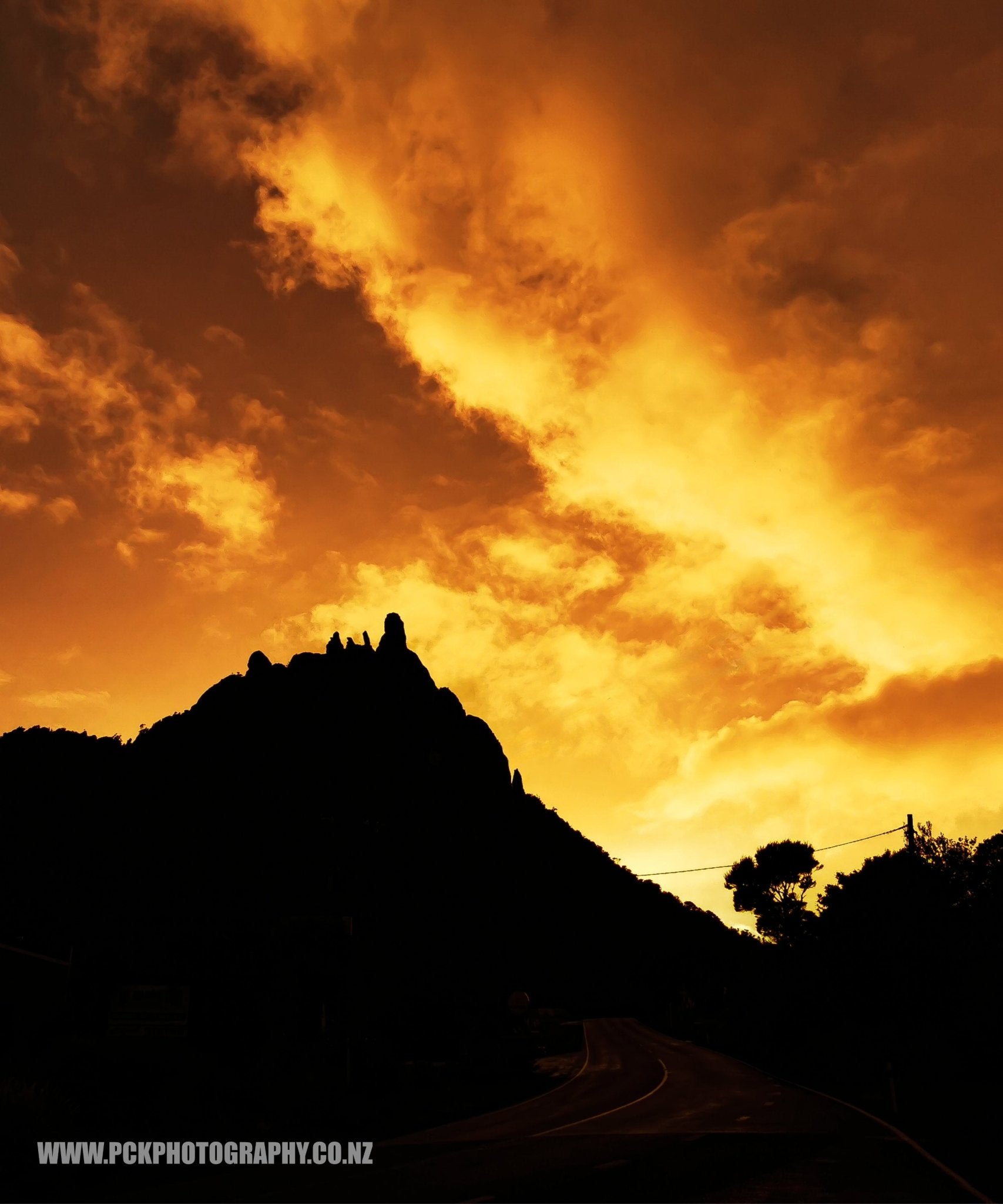 Mt Manaia Shower Curtain 150cm x 180cm - PCK Photography