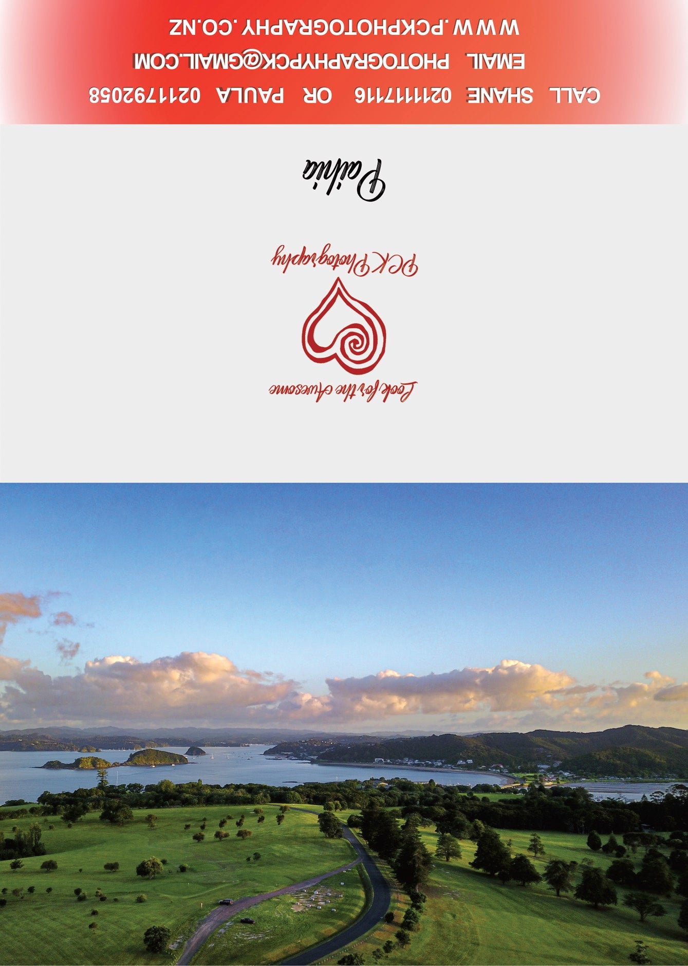 Paihia Drone Greeting Card - PCK Photography