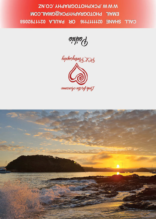 Paihia Splash Greeting Card - PCK Photography