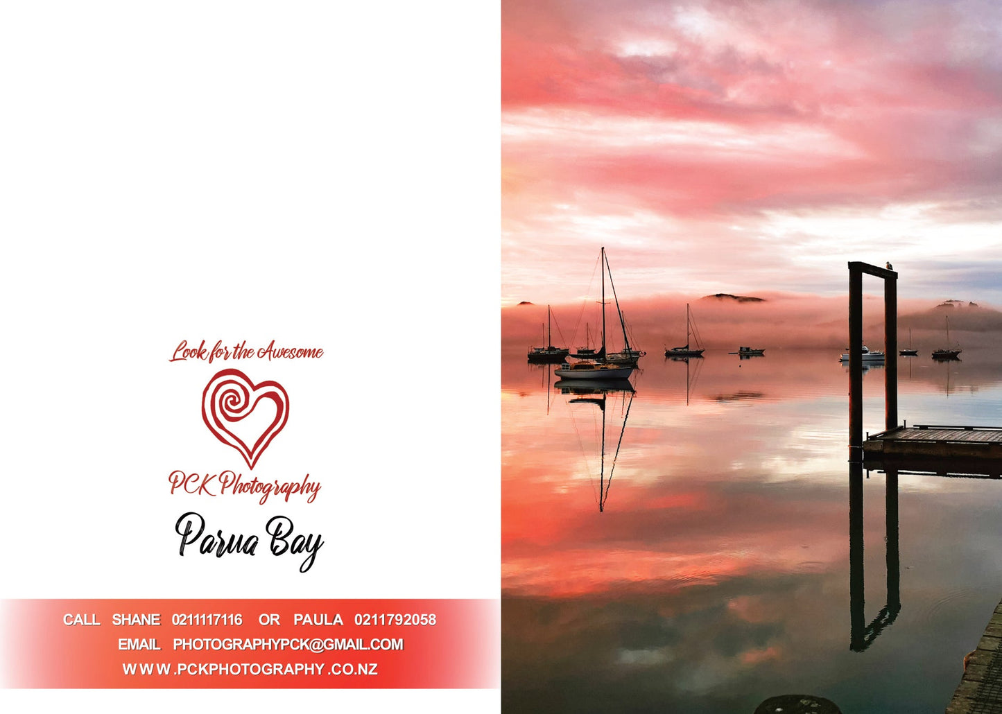 Parua Bay Portrait Greeting Card - PCK Photography
