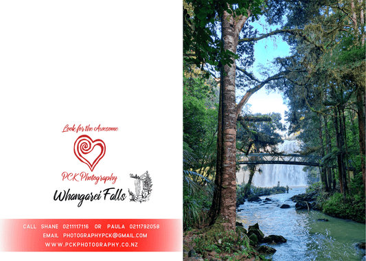 Whangarei Falls Greeting Card - PCK Photography