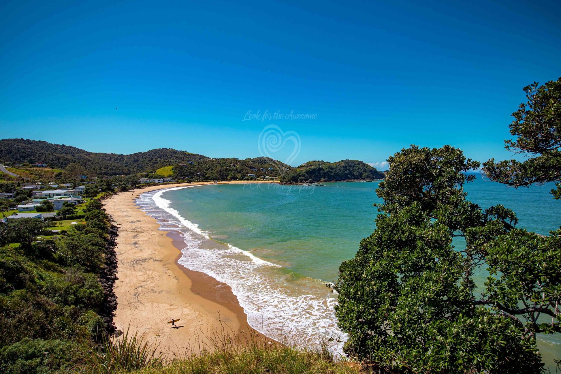 Whangaumu Bay - Surfer - PCK Photography